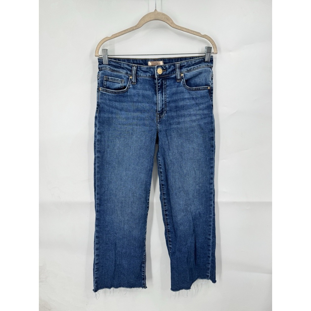KUT From The Kloth Charlotte Jeans Women's 6 Blue Denim High Rise Culotte Spring
